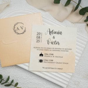 Invitatii de nunta: 9306ek 1 invitatii de nunta florisimesaje.ro