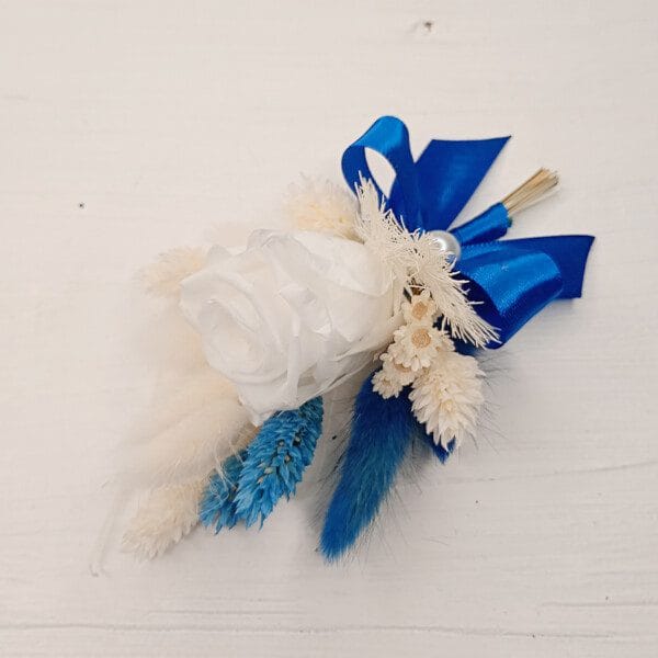 Cocarda nas/mire alb, albastru, bleu