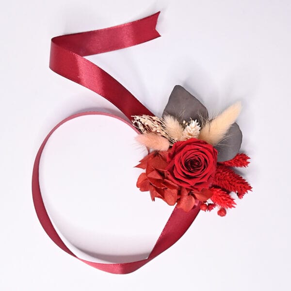 bratara cocarda nunta burgundy