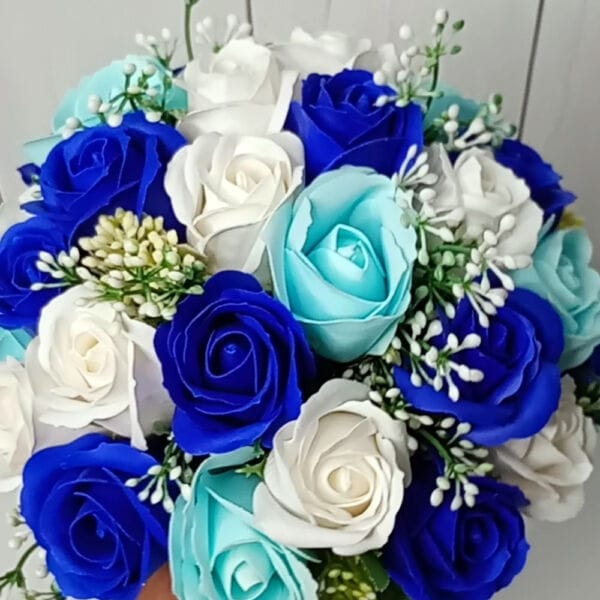 buchet mireasa albastru baby blue01