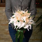 buchet mireasa cale albe