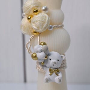 Lumanare Botez Ursulet si gheme de ata 5 Lumanare Botez Ursulet si gheme de ata - imagine 2