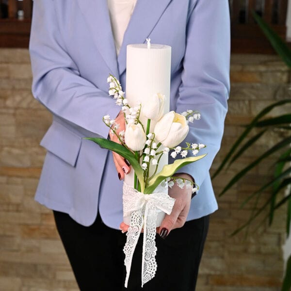 lumanari cununie lalele