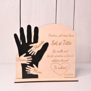 placheta personalizata mana